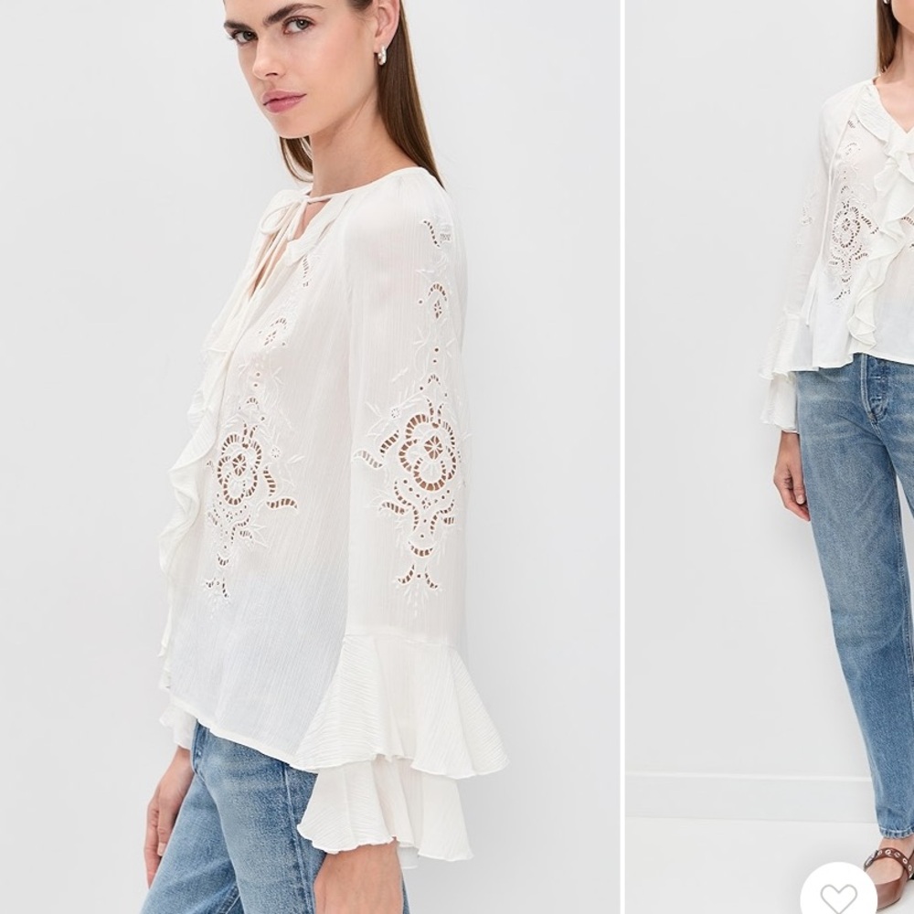 Ba&sh Omar blouse NWT 2 M - Picture 4 of 13